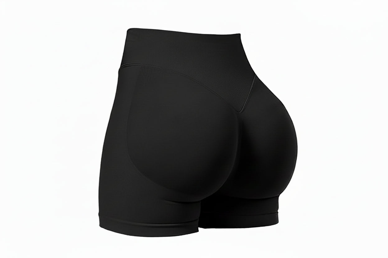 Seamless Shorts for Women, Invisible Scrunch Butt Lifting Gym Booty Biker Shorts, Breathable Comfortable High Stretch Skinny Shorts, Gym Shorts, Ladies Sportswear for Indoor Outdoor Wear, Athletic Shorts