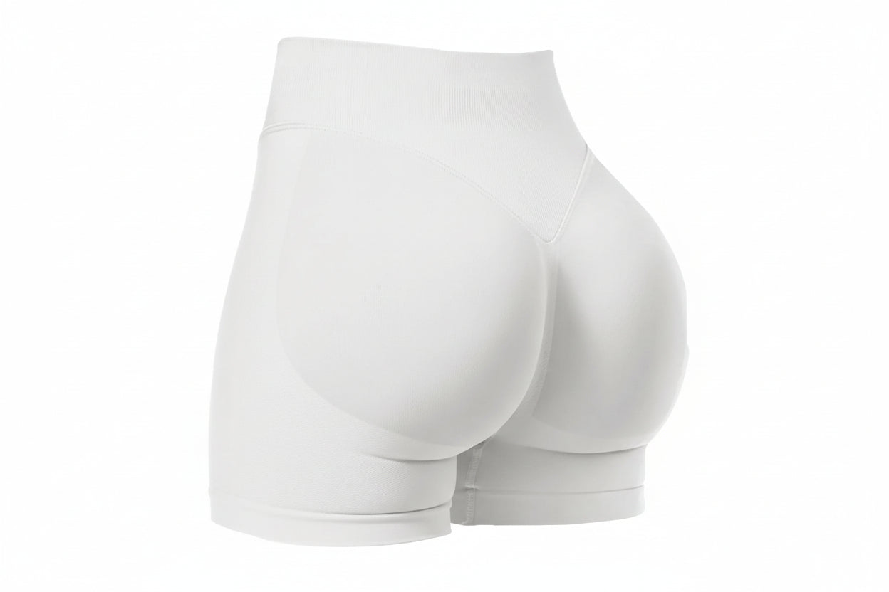 Seamless Shorts for Women, Invisible Scrunch Butt Lifting Gym Booty Biker Shorts, Breathable Comfortable High Stretch Skinny Shorts, Gym Shorts, Ladies Sportswear for Indoor Outdoor Wear, Athletic Shorts