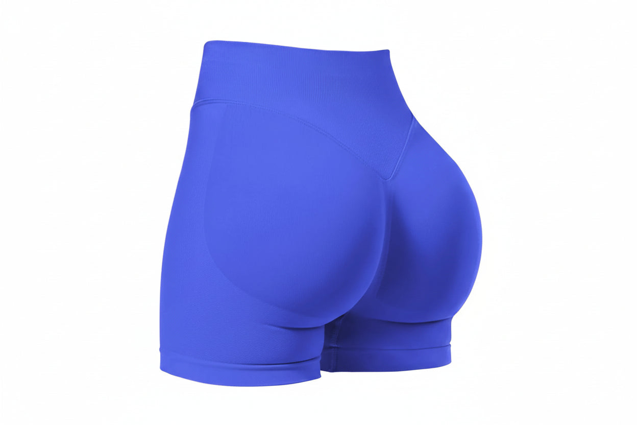 Seamless Shorts for Women, Invisible Scrunch Butt Lifting Gym Booty Biker Shorts, Breathable Comfortable High Stretch Skinny Shorts, Gym Shorts, Ladies Sportswear for Indoor Outdoor Wear, Athletic Shorts