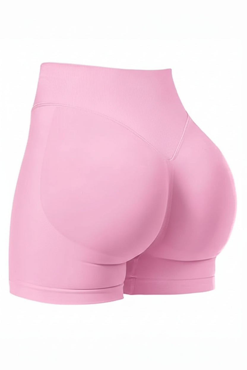 Seamless Shorts for Women, Invisible Scrunch Butt Lifting Gym Booty Biker Shorts, Breathable Comfortable High Stretch Skinny Shorts, Gym Shorts, Ladies Sportswear for Indoor Outdoor Wear, Athletic Shorts