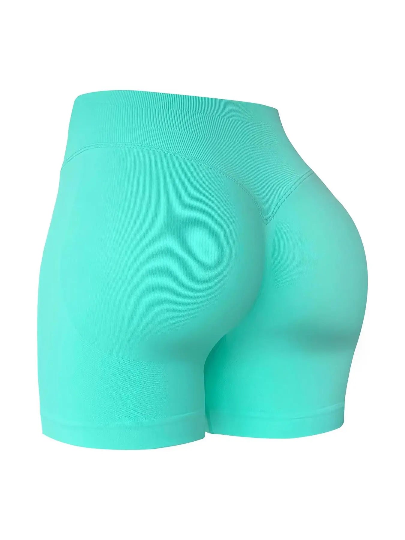 Seamless Shorts for Women, Invisible Scrunch Butt Lifting Gym Booty Biker Shorts, Breathable Comfortable High Stretch Skinny Shorts, Gym Shorts, Ladies Sportswear for Indoor Outdoor Wear, Athletic Shorts