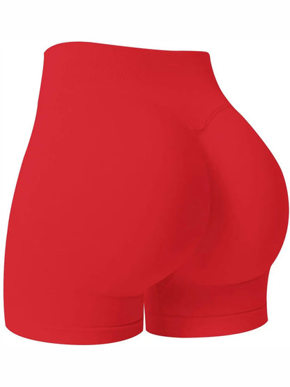 Seamless Shorts for Women, Invisible Scrunch Butt Lifting Gym Booty Biker Shorts, Breathable Comfortable High Stretch Skinny Shorts, Gym Shorts, Ladies Sportswear for Indoor Outdoor Wear, Athletic Shorts