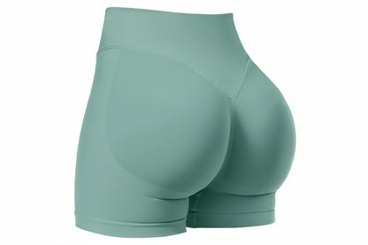 Seamless Shorts for Women, Invisible Scrunch Butt Lifting Gym Booty Biker Shorts, Breathable Comfortable High Stretch Skinny Shorts, Gym Shorts, Ladies Sportswear for Indoor Outdoor Wear, Athletic Shorts