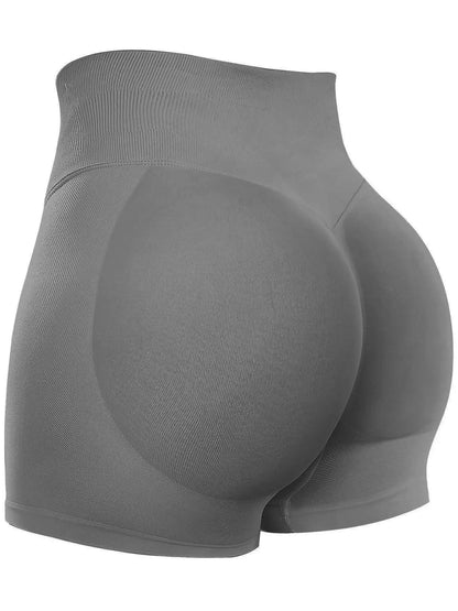 Seamless Shorts for Women, Invisible Scrunch Butt Lifting Gym Booty Biker Shorts, Breathable Comfortable High Stretch Skinny Shorts, Gym Shorts, Ladies Sportswear for Indoor Outdoor Wear, Athletic Shorts